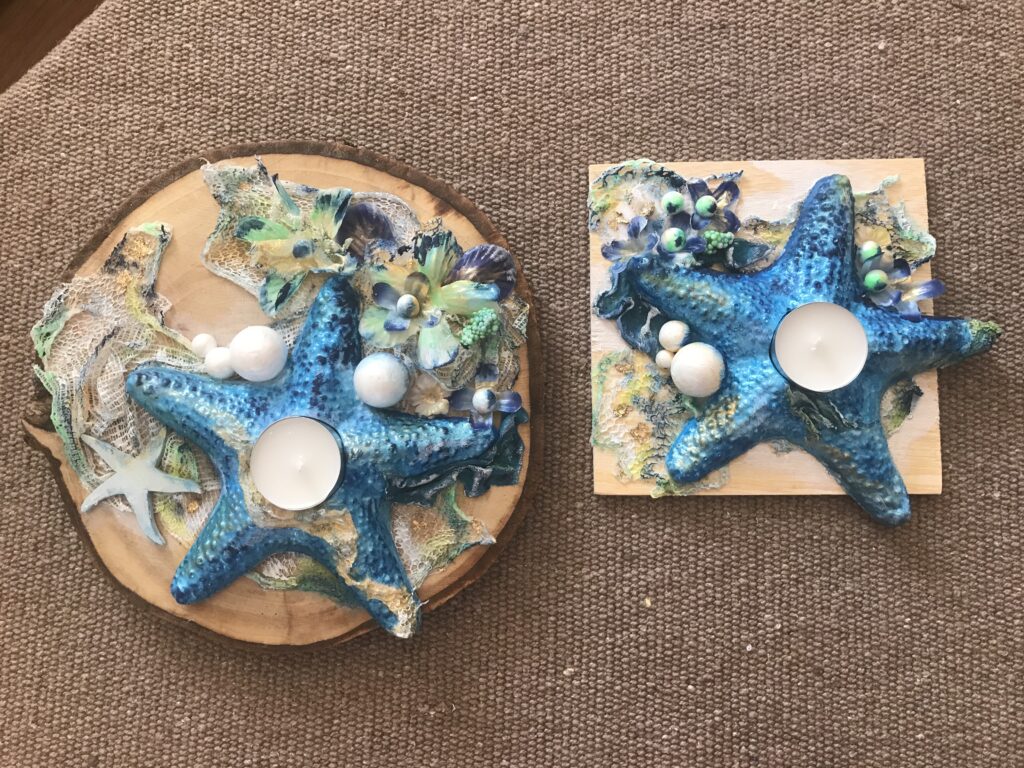 Iné – morské ozdoby pre čajové sviečky